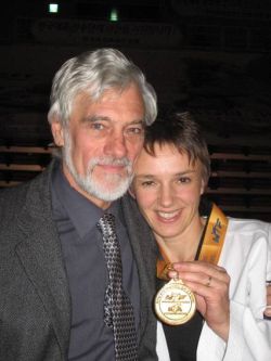 Imke Turner und Trainer Roland Klein