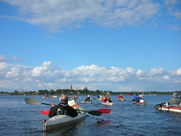 Tour auf der Havel vor der Inselstadt Werder